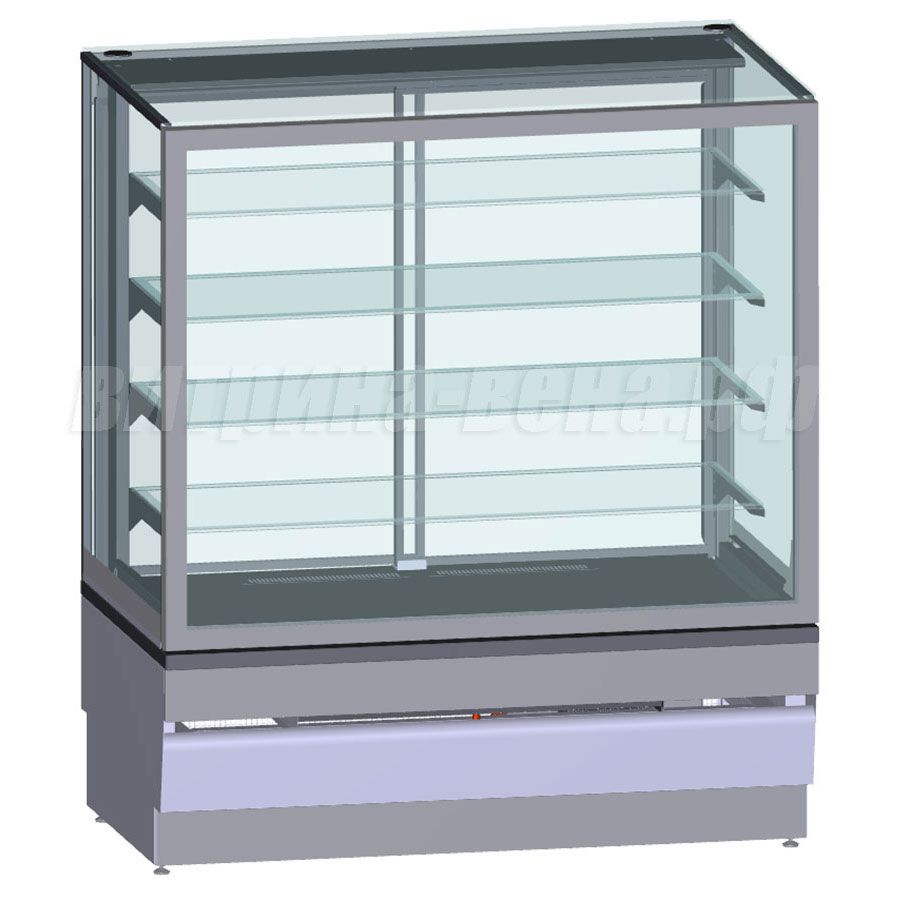 Витрина холодильная «Вена» КУБ ПС4 1,25 отдельностоящая, с панелями