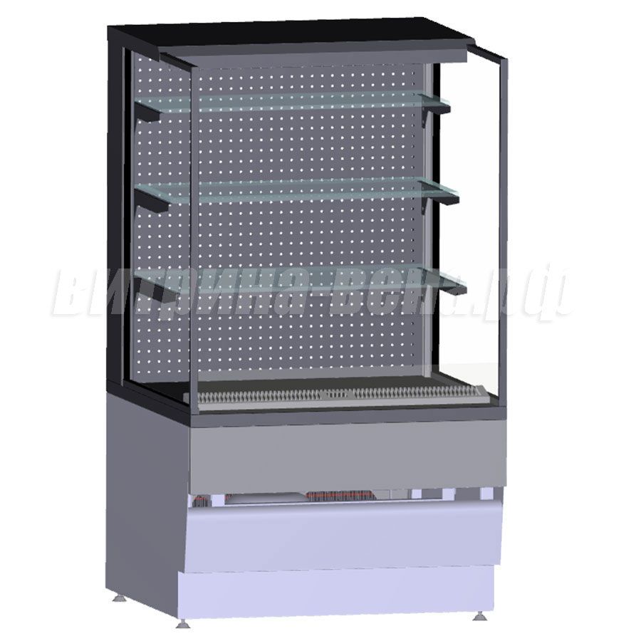 Горка холодильная «Вена» КУБ 0,75 отдельностоящая, с панелями